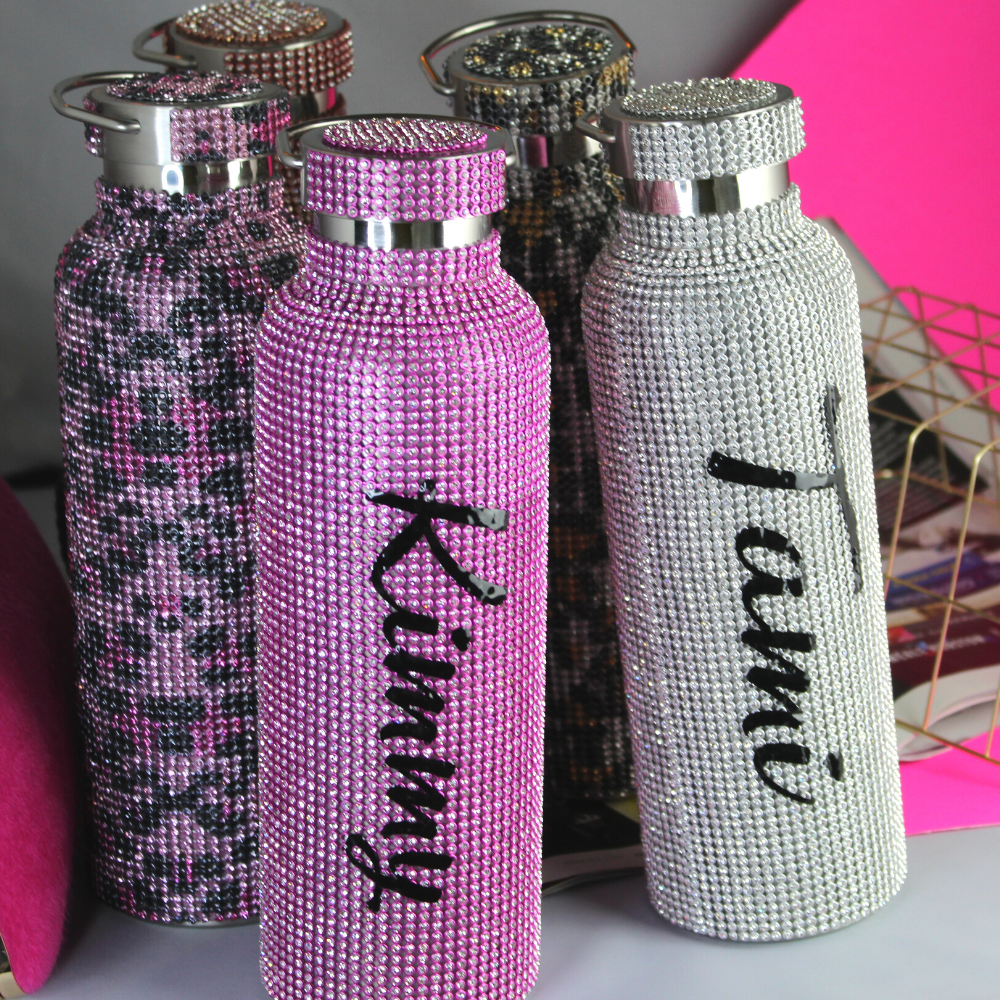 Diamond Bling Rhinestone Stainless Steel Water Bottle