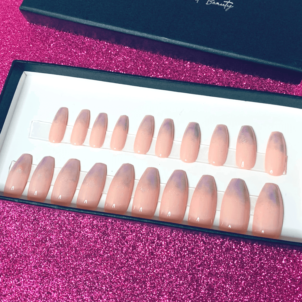 Handmade Ballerina Press On Nails - She's A Beat Beauty
