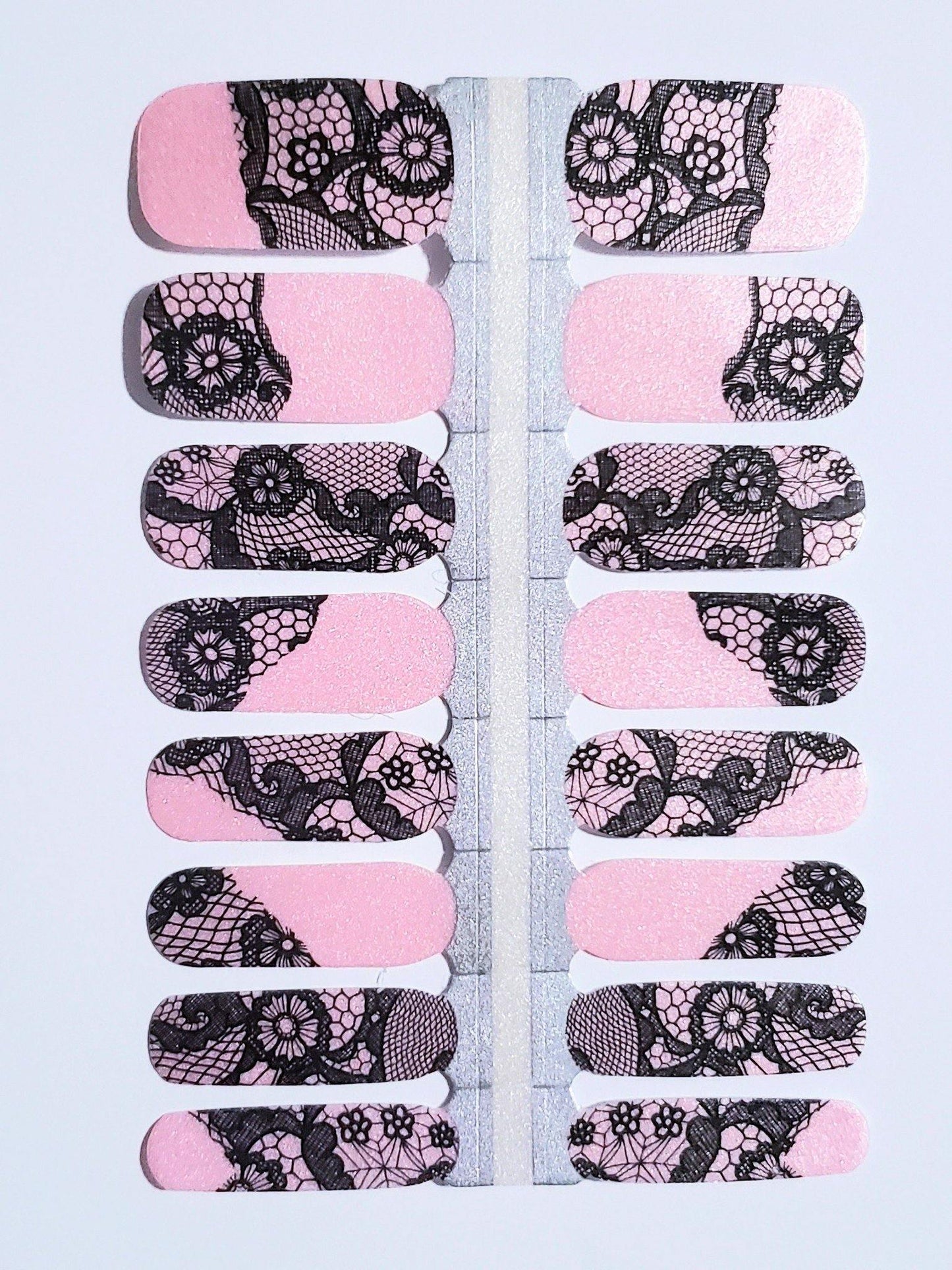 Pink Lace Nail Polish Stick - She's A Beat Beauty