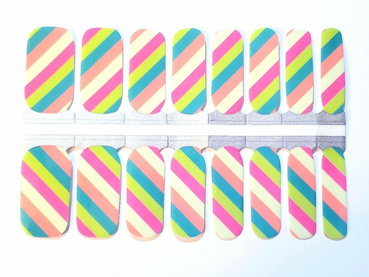 Pastel Press On Gel Nail Polish Wrap - She's A Beat Beauty