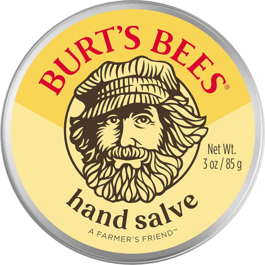 Burt's Bees Hand Salve With Botanical Oils and Beeswax, Moisturizing Balm for Dry Hands, 100 Percent Natural Origin Skin Care, 3 oz.