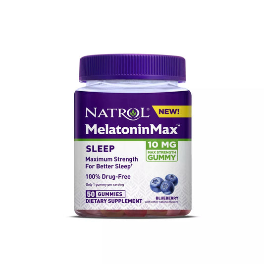 Natrol Melatonin 10mg Sleep Aid Gummies - Blueberry - 50ct