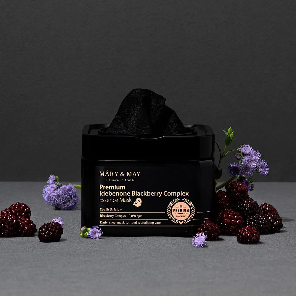 Mary&May Premium Idebenone Blackberry Complex Essence Mask 20ea