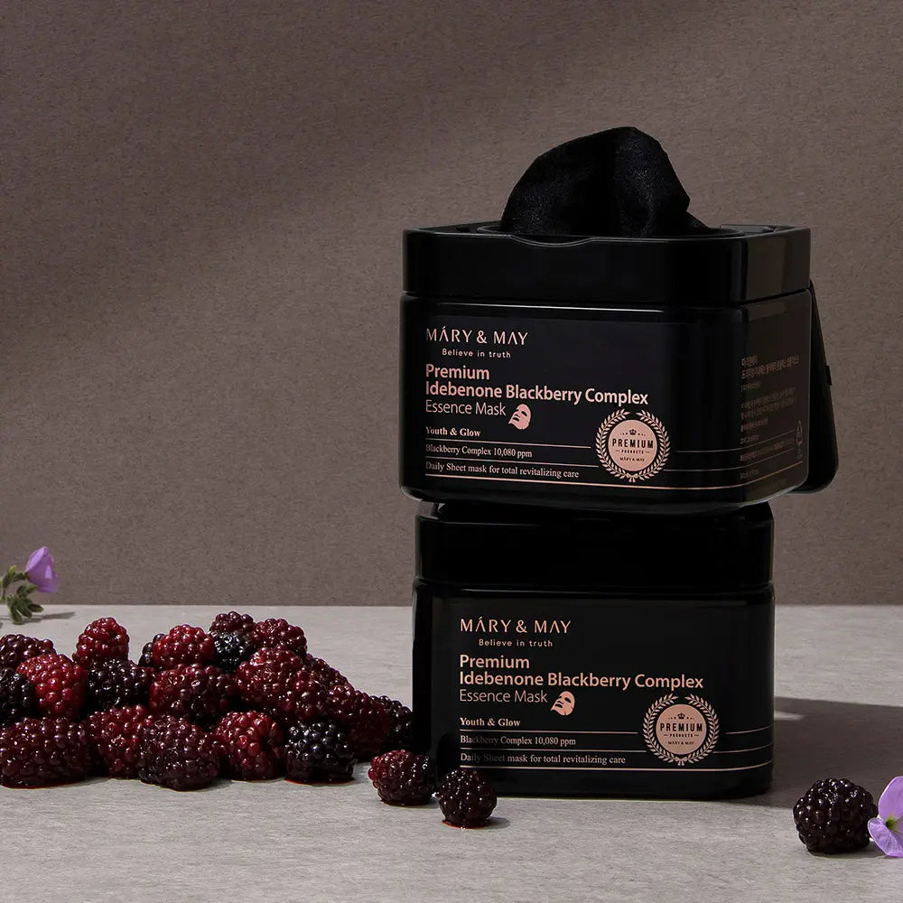 Mary&May Premium Idebenone Blackberry Complex Essence Mask 20ea