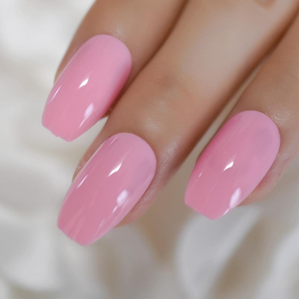 Pink Candy Coffin Press On Nails - She's A Beat Beauty