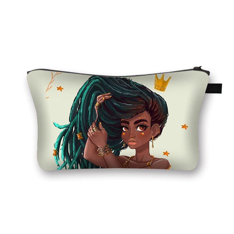 Afro Girl Cosmetic Bag - She's A Beat Beauty