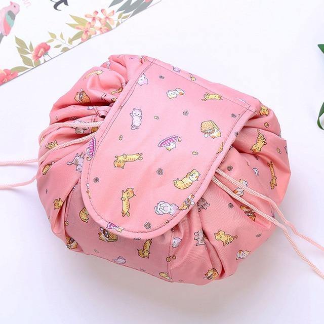 Drawstring Travel Cosmetic Bag - She's A Beat Beauty