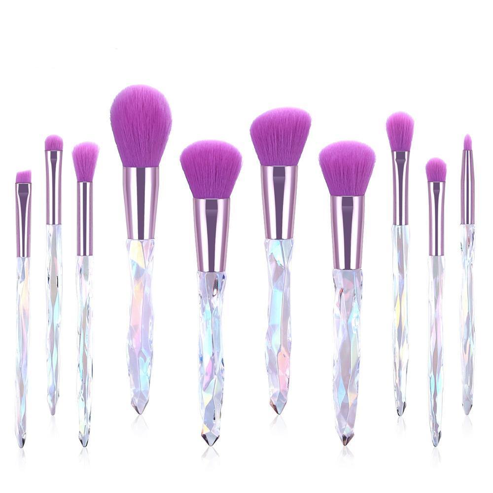 Crystal Diamond Makeup Brushes - She's A Beat Beauty