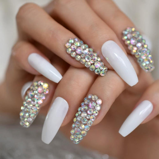 Sparkling Coffin Press 3D Nails - She's A Beat Beauty